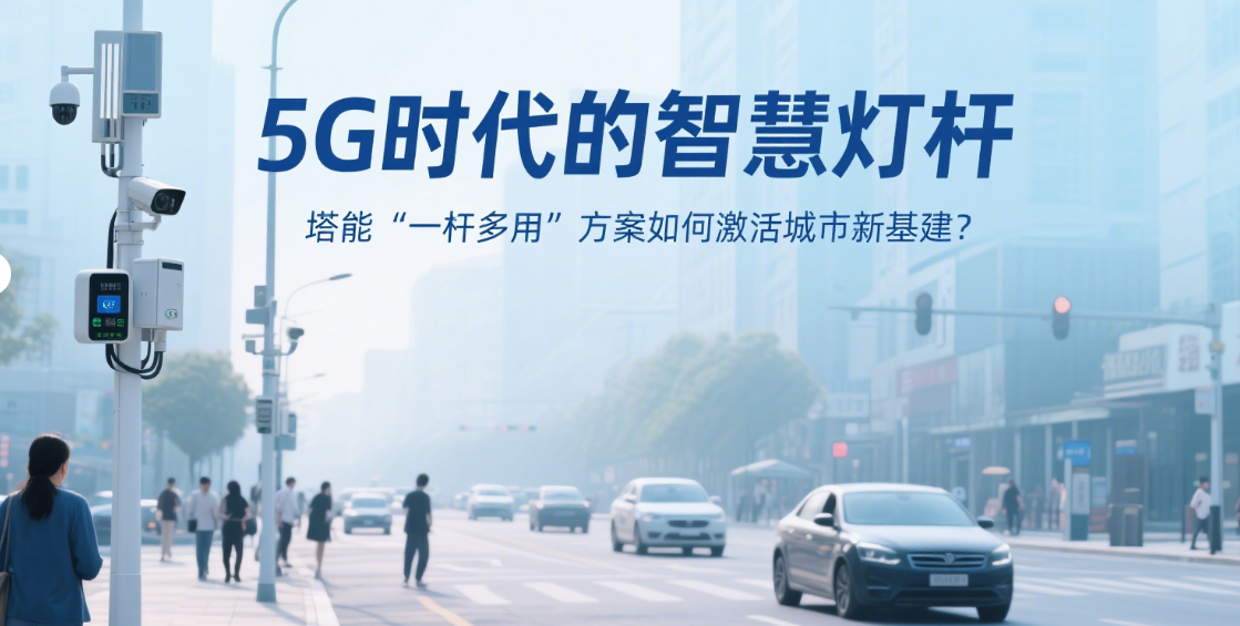5G时代的智慧灯杆：塔能“一杆多用”方案如何激活城市新基建？