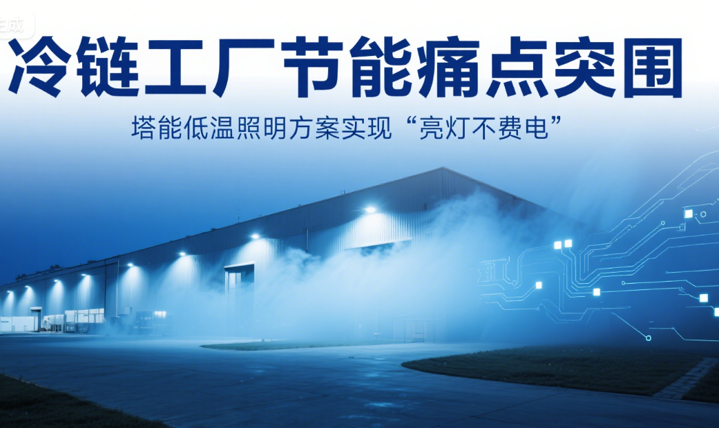 冷链工厂节能痛点突围：塔能低温照明方案实现“亮灯不费电”