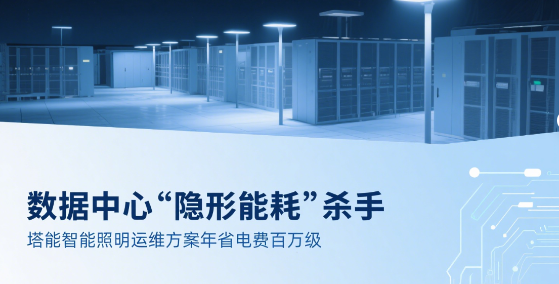 数据中心“隐形能耗”杀手：塔能智能照明运维方案年省电费百万级